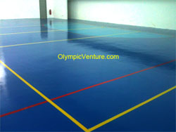 10mm Olymflex Seamless rubberized multipurpose hall at Tenby International School, Johor.