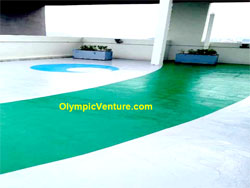 World City Condominium Epoxy Painting at Rooftop