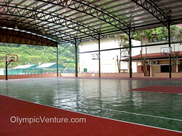 Rubberized Basketball Court in Alice Smith Secondary School, Seri Kembangan, KL.