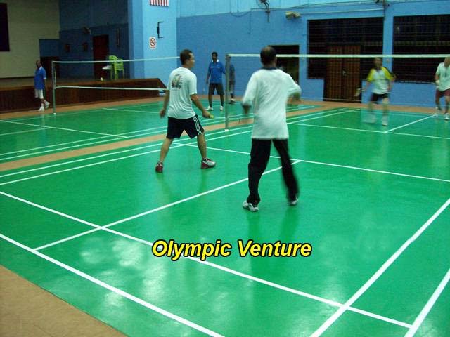 Belia dan Sukan Pulau Pinang's 3 Olymflex rubberized floor badminton courts.