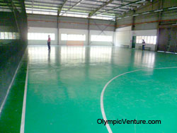 Installed 1 Olymflex rubberized futsal court for Hurricane Sports Centre