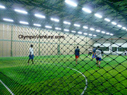 Installed 1 synthetic turf futsal court for Hurricane Sports Centre, Tanjung Malim, Perak.