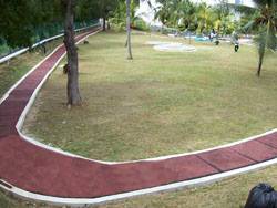 Rubberized jogging track in Intel Penang