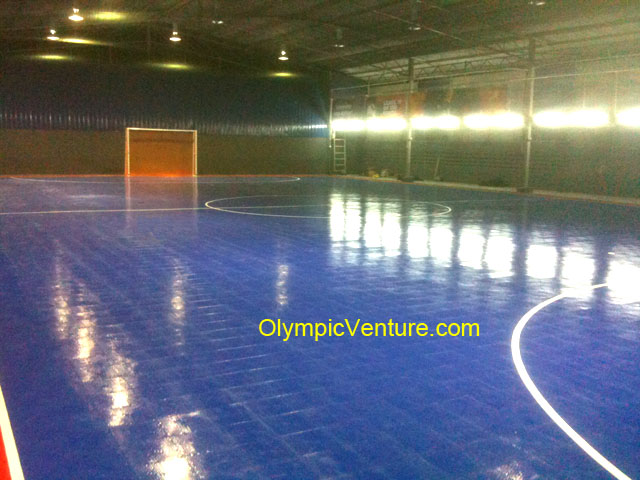 another view of 1 interlocking Techtiles futsal court for Northern Futsal Centre, Sg. Petani, Kedah.