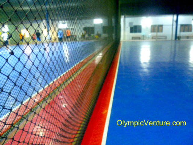 three modular interlocking Techtiles futsal courts at Subang Jaya