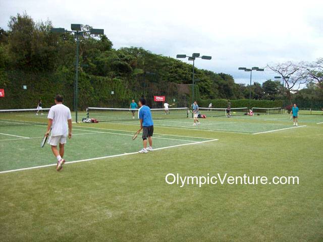 4 tennis courts using Tiger Turf in Penang Sports Club