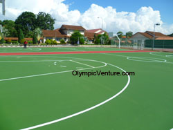 Another view of 2 basketball courts for Polyteknik Seberang Perai in Permatang Pauh, Seberang Jaya.