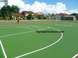 Installed 2 basketball courts for Polyteknik Seberang Perai in Permatang Pauh, Seberang Jaya