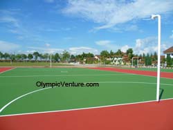 Installed 2 netball courts for Polyteknik Seberang Perai in Permatang Pauh, Seberang Jaya