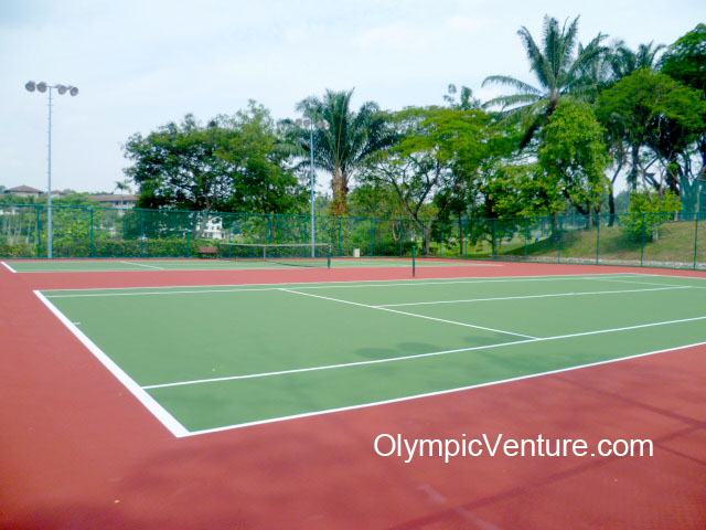 Saujana Club's 2 tennis hard courts using Plexipave Coating System