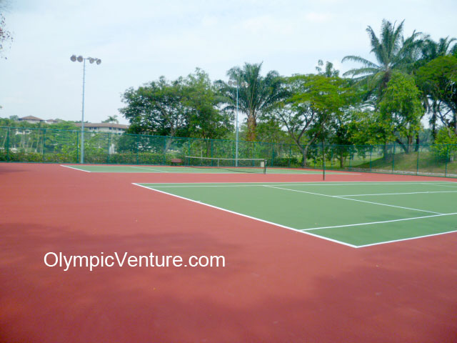 Saujana Club's 2 tennis hard courts using Plexipave Coating System