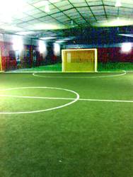 Sports Bay's Two Indoor Futsal Court using synthetic turf