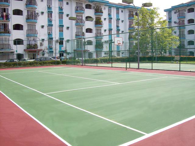 Subang Perdna condominium's Tennis court