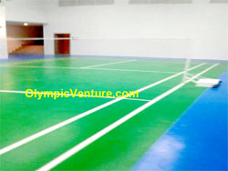 2 Tennis Courts with Fiber Reinforced Mesh and Premix, Gold Coast Condo, Penang.