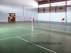 Another View of 4 Badminton Courts using Olymflex Rubberized Floor in Old Klang Road, KL