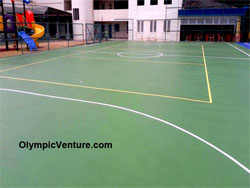 Another View of 2 futsal courts at Beaconhouse Sri Lethia School.