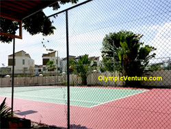 Another View of Refurbished 2 Tennis Courts with Fiber Reinforced Mesh and Premix, Gold Coast Condo, Penang