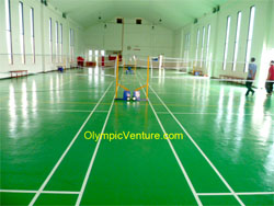 Another View of Olymflex Badminton Rubberised Floor, Kota Kinabalu.