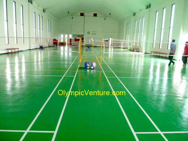 Another View of Olymflex Badminton Rubberised Floor, Kota Kinabalu, Sabah.