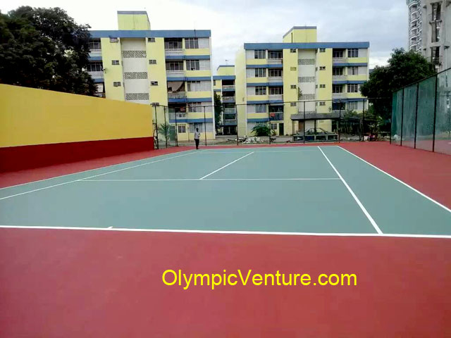 two tennis courts for Kampong Kastam Bagan Jermal Penang