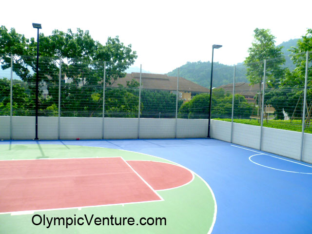 One Half Basketball Court for The Address Condominium, Penang.