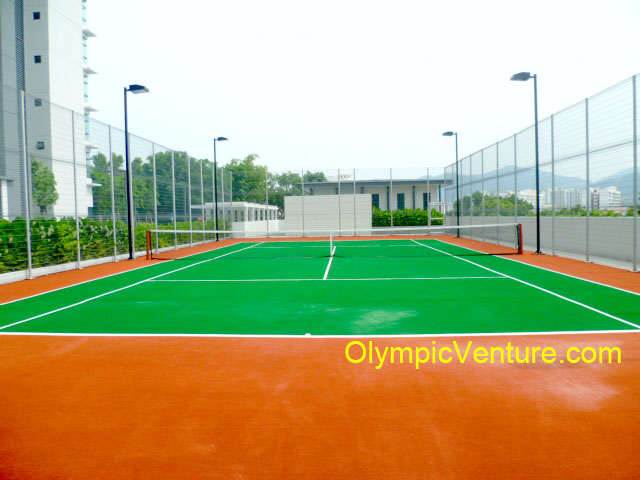 One Synthetic Turf Tennis Court for The Address Condominium, Penang.