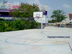 Draw basketball court lines for Sports Arena Sentosa, Old Klang Road