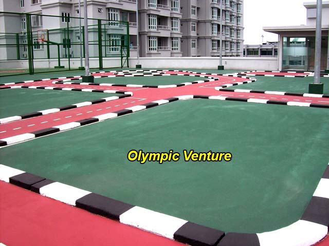 Another view of children's track in Bayswater condominium, Penang.