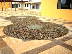 outdoor foot reflexology path in a Penang condominium