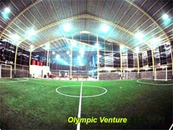 Client installed futsal court himself using material supplied by Olympic Venture