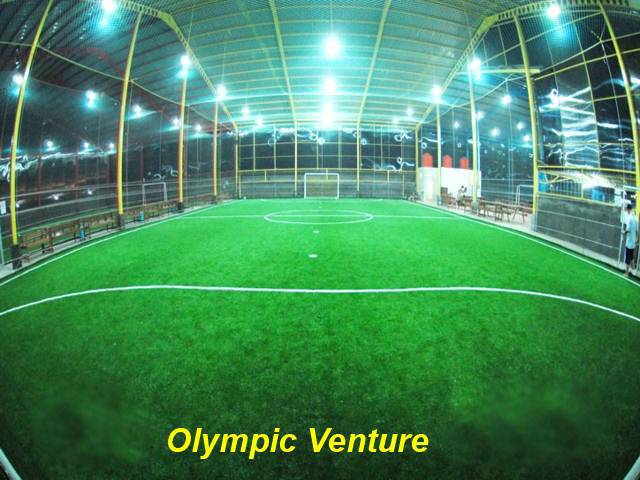 Supplied futsal turf and net for client in Pontianak.