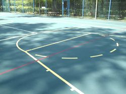 multi-purpose court for futsal, basketball, netball