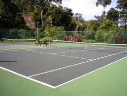 tennis courts in Langkawi's golf resort