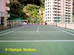 Penhill condominium's 1 tennis court