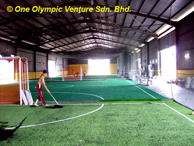 Pusat Futsal Purnama using Tiger Turf synthetic turf.