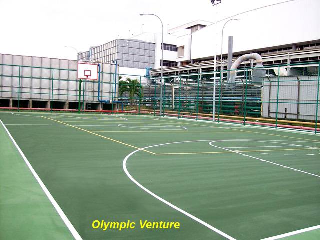 Multi-purpose court of basketball court and volleyball court for SM Electronics, Melaka