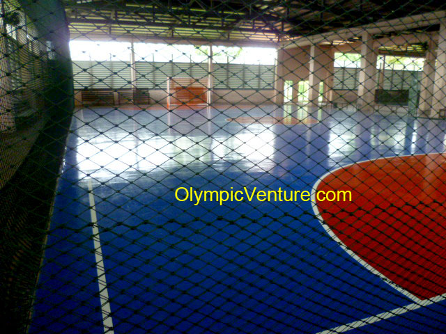 Olymflex Rubberized Futsal courts in Taman Tasik cyberjaya using Olymflex Seamless Fiber-reinforced PU system rubberized Floor