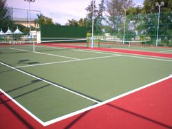 Another view of Two Tennis courts for Penang Intel.