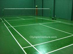 Another View of Tropicana Golf and Country Club's 2 Badminton courts using Olymflex Rubberized Floor